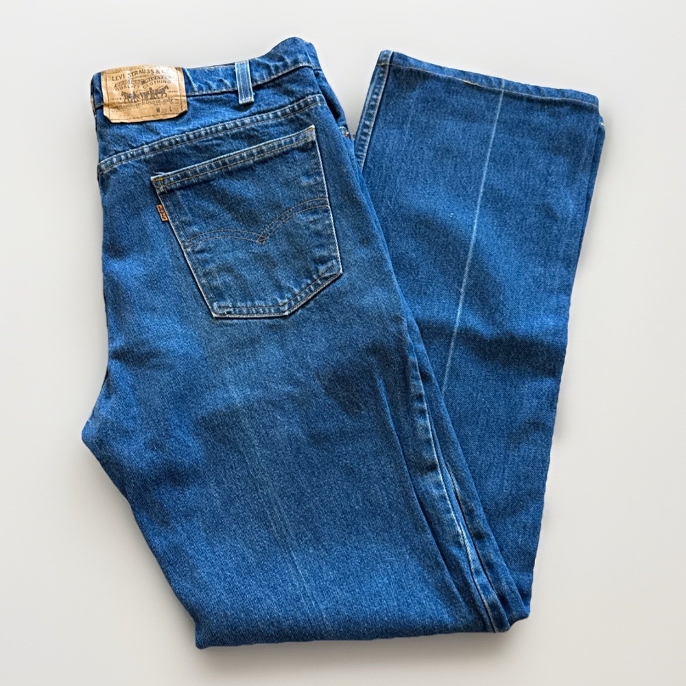 Vintage Levis 517 Jeans Mens 35 x 32 Orange Tab‎ Bootcut 90s Straight Leg